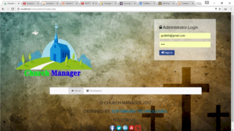 Church Management system Using PHP/MySQL