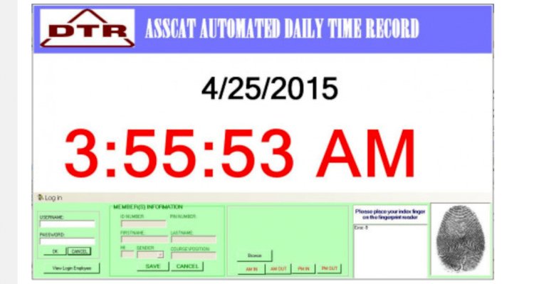 Employee Attendance System with Fingerprint Scanning