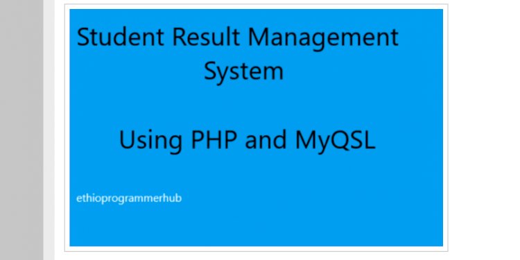 Student Result Management System