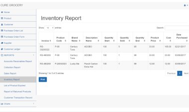 Sales and Inventory System for Grocery Store