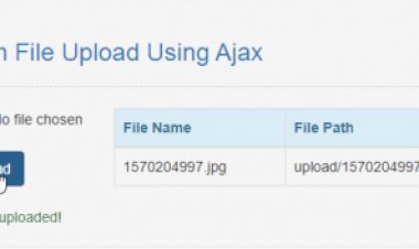 Form File Upload Using Ajax Using PHP