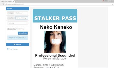 Staff ID Card Creation and Printing System made using PHP