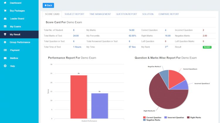 Online Exam Management System With Timer