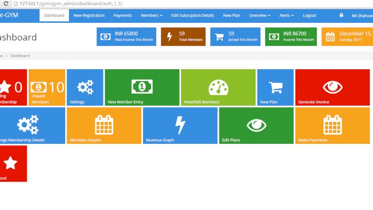Gym Management System Using PHP with Free Download