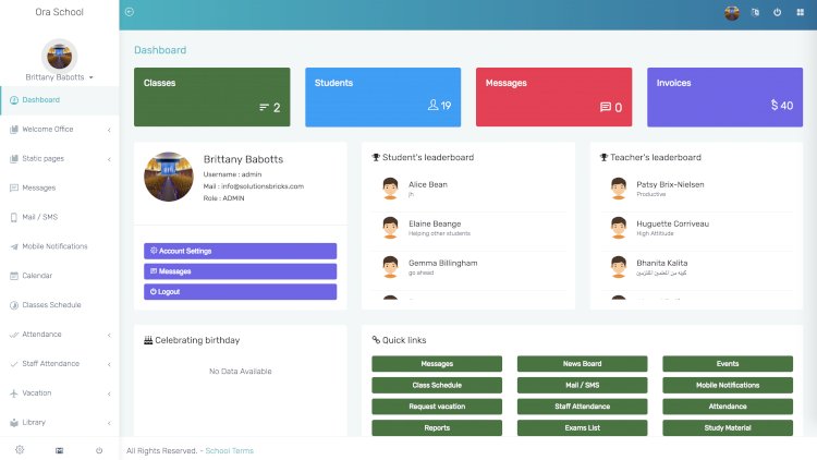 Ultimate school management system with free download