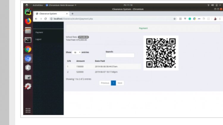 Student Fees/Exam Card Clearance System with Barcode
