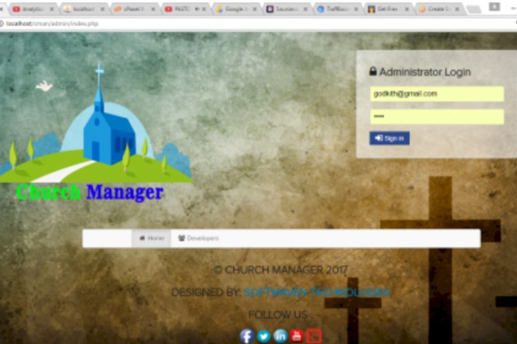 Church Management system Using PHP/MySQL