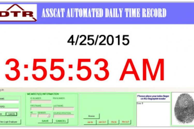 Employee Attendance System with Fingerprint Scanning