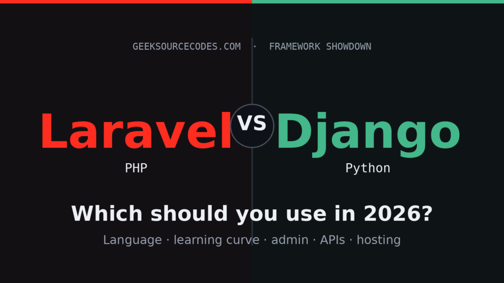 Laravel vs Django: Which Should You Use in 2026?